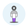 Asexual Agender Avatar Illustration from UX Colors Set