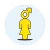 Neutral Gay Avatar Illustration from UX Colors Set