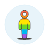 Pride Agender Avatar Illustration from UX Colors Set