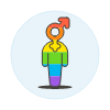 Pride Gay Avatar 1 Illustration from UX Colors Set