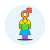 Pride Gay Avatar 2 Illustration from UX Colors Set