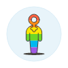 Pride Gay Avatar Illustration from UX Colors Set