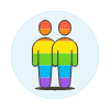 Pride Homosextual Avatar 1 Illustration from UX Colors Set