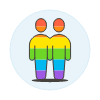 Pride Homosextual Avatar 2 Illustration from UX Colors Set