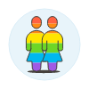 Pride Homosexual Avatar 1 Illustration from UX Colors Set