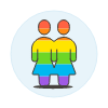 Pride Homosexual Avatar 2 Illustration from UX Colors Set