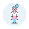 Transgender Gay Avatar 2 Illustration from UX Colors Set