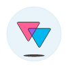 Bisextual Triangle Symbol Illustration from UX Colors Set