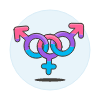 Bisexual Bisexual Symbol 3 illustration - Free transparent PNG, SVG. No sign up needed.