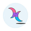 Bisexual Doublemoon Symbol Illustration from UX Colors Set