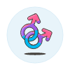 Bisexual Homosexual Symbol Illustration from UX Colors Set