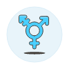 Blue Transgender Symbol illustration - Free transparent PNG, SVG. No sign up needed.