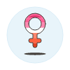 Lesbians Female Symbol Illustration from UX Colors Set