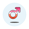 Lesbians Male Symbol Illustration from UX Colors Set