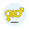 Neutral Bisexual Symbol 1 Illustration from UX Colors Set