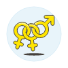 Neutral Bisexual Symbol 2 Illustration from UX Colors Set