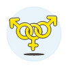 Neutral Bisexual Symbol 3 Illustration from UX Colors Set