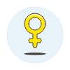 Neutral Female Symbol Illustration from UX Colors Set | Free Download as SVG Vector and Transparent PNG | Streamline illustrations