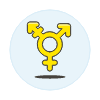 Neutral Transgender Symbol Illustration from UX Colors Set