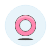 Pink Agender Symbol Illustration from UX Colors Set