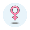 Pink Female Symbol illustration - Free transparent PNG, SVG. No sign up needed.
