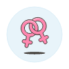 Pink Homosexual Symbol Illustration from UX Colors Set