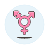 Pink Transgender Symbol Illustration from UX Colors Set