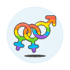 Pride Bisexual Symbol 2 Illustration from UX Colors Set
