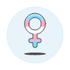 Transgender Female Symbol Illustration from UX Colors Set