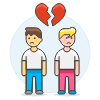 Gay Breakup 10 Illustration from UX Colors Set