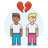 Gay Breakup 11 Illustration from UX Colors Set