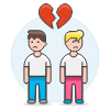 Gay Breakup 12 Illustration from UX Colors Set
