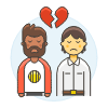 Gay Breakup 2 Illustration from UX Colors Set