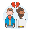 Gay Breakup 5 Illustration from UX Colors Set