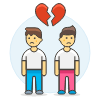 Gay Breakup 7 Illustration from UX Colors Set