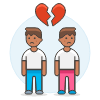 Gay Breakup 9 Illustration from UX Colors Set