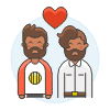 Gay Couple 4 Illustration from UX Colors Set