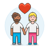 Gay Holding Hand 5 Illustration from UX Colors Set