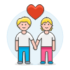 Gay Holding Hand 6 Illustration from UX Colors Set