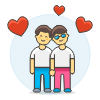 Gay In Love 1 Illustration from UX Colors Set