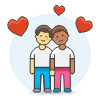 Gay In Love 2 Illustration from UX Colors Set