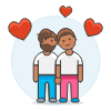 Gay In Love 3 Illustration from UX Colors Set