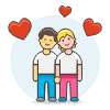 Gay In Love 4 Illustration from UX Colors Set