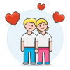 Gay In Love 6 Illustration from UX Colors Set
