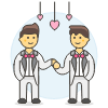 Gay Marriage 1 Illustration from UX Colors Set