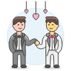 Gay Marriage 2 Illustration from UX Colors Set