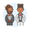 Gay Marriage 4 Illustration from UX Colors Set