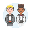 Gay Marriage 5 Illustration from UX Colors Set
