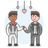 Gay Marriage 5 Illustration from UX Colors Set