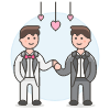 Gay Marriage 6 Illustration from UX Colors Set